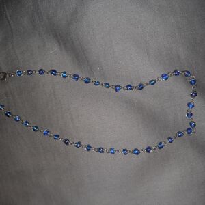 Elegant Blue Beaded Necklace